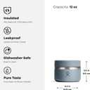 Hydro Flask Food Jar – Insulated Stainless Steel, Snack Travel Container for Hot Food & Soup 12 Oz Oat Tan