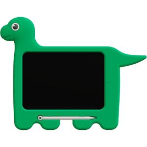 8.5 Inch LCD Writing Tablet for Kids with Green Dinosaur Silicone Case, Drawing Board with Handle & Stand, Reusable Color Screen Doodle Pad for Toddlers Boys Girls, Travel Toy Gift