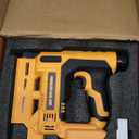 18 Gauge Brad Nail Gun for Dewalt 20V MAX Battery(NO Battery), 2 in 1 Cordless Brad Nailer, Adjustable Depth, LED Light, Electric Nail Gun for Wood, Trim Work, DIY (Dark Yellow)