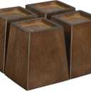 Sopicoz Wood Bed Risers (4 inch Pyramid)