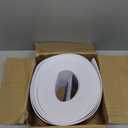 Baseboard Trim, Vinyl Baseboard Molding 4 Inch, Rubber Molding Trim, Cove Base, 4IN x 60FT Roll, White, Base Boards For Walls, Flexible Floor Moulding, Skirting Covers For Wall, Garage, Bathroom