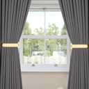 2 Pack Metal Curtain Holdbacks Modern Curtain Tiebacks U Shaped Curtain Hooks for Wall Curtain Pull Backs Curtain Holders Curtain Tie Backs for Curtains (2, Gold)