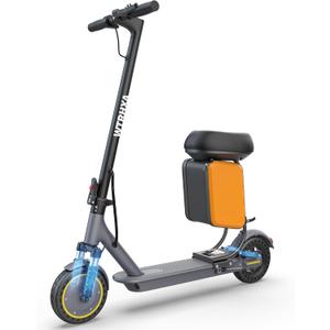 Electric Scooter, Electric Scooter Adults with Dual Suspensions, 350W Motor, 19 Mph Speed, 15-22 Miles Ranges, 8.5" Solid Tire, Electric Scooter for Adults, Folding E-Scooter with Seat
