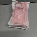 6 x Hython Case for iPhone 13 Pro Case Magnetic Translucent Matte Phone Cases 6.1" [Compatible with MagSafe] Thin Slim Fit Shockproof Bumper Hard Protective Cover for Women Men Girls, Frosted Tender Pink