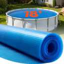 VEVOR Solar Pool Cover, 18 ft Round Pool Bubble Cover, 16 Mil Pools Solar Blanket with Bubble & PE Material, Daytime Heat Absorption, Nighttime Heat Retention, Heat Retaining Solars Covers, Blue
