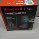Honeywell QuietSet™ Personal Sleep Fan Noise Machine with Pink Noise, 3 Speeds, Adjustable Head, Nightstand and Bedside Fan, Black, HTF300B, Medium