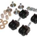 Upright Piano Wheels Casters - Set of 4 - Dual Rubber Wheels