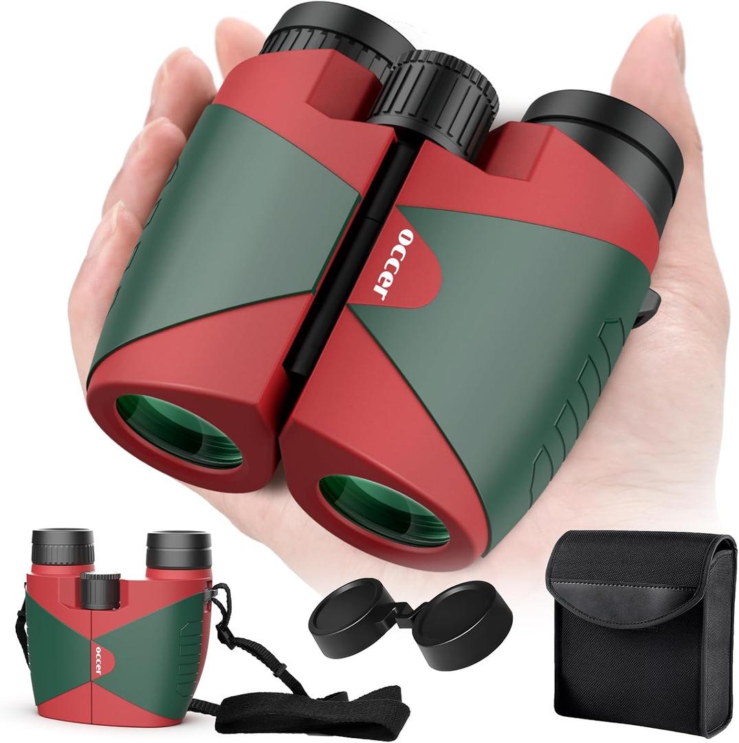 15x30 Compact Binoculars for Adults Kids - Occer Large View High Powered Binoculars for Bird Watching Concerts - Lightweight Small Binocs with Low Light Vision - Gifts for Men Women Children