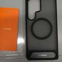 TORRAS Strong Magnetic & Seamless Stand for Samsung Galaxy S25 Ultra Case, Fit for MagSafe, Mil-Grade Drop Protection, Kickstand for Samsung Galaxy S25 Ultra Case, Translucent Back/Black Edge