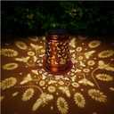 Solar Lanterns Outdoor Waterproof Bee Garden Decor Gifts for Women Mom Grandma Hanging Solar Lights Metal Solar Decoration Outside for Yard,Patio,Backyard,Porch