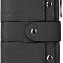 Leather Small Wallet for Women, RFID Blocking Ladies Mini Purse with ID Window