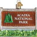 Old World Christmas Ornaments: State Parks Glass Blown Ornaments for Christmas Tree, Acadia National