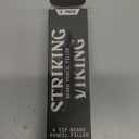Striking Viking 2 Pack Beard Pencil Filler for Men with 4 Tips (Jet Black) - Fill, Shape & Define with this Long-Lasting, Waterproof Beard Pen Kit Including Brush