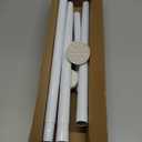 Tension Curtain Rod 30 To 63 Inch White Tension Rods Adjustable Spring Loaded Curtain Rods 7/8" Curtains Rods No Drilling Tension Rods For Windows Bedroom Closet Doorway Door