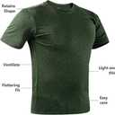 Men's Athletic T Shirts Crew Neck Breathable Quick-Dry Short Sleeve Workout T Shirt for Gym Running Fitness 1&2&5 Pack (Black, XL)