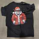 African Santa Wife Dancing African American Christmas T-Shirt, 2XLT