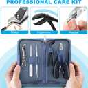 2026 Toenail Clippers for Thick Toenails for Seniors, Angled Head Large Toe Nail Clippers Set for Men, Heavy Duty Ingrown Toenail Clippers with Long Handle, Ultra Sharp Slanted Nail Cutter Wide Jaw
