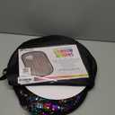 Meavia Reversible Sequins Wall Sensory Fun Toy W/ Shape Stencils & Travel Case, Jumbo Size 40 x 27 Inches