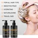 Boobeen 200ml Shampoo and Conditioner Set,Deep Care for Dry Damaged Hair for Men & Women,Moisturizing Hair Care Kit 6.7oz (0.18 Ounce (Pack of 2))