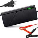 14.6V 10A LifePO4 Battery Charger, Smart Charger and Maintainer for 12V LiFePO4 Lithium-Iron Deep Cycle Rechargeable Automotive Batteries, Trickle Charger for Lithium Iron Phosphate Battery