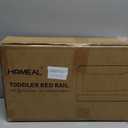 HOMEAL Bed Rail for Toddlers, 59in Swing Down Baby Bed Rail Guard, Toddler Bed Rails for King Size Beds, Twin, Full, Queen, Bed Guard Rail for Toddlers, Grey