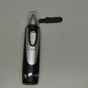 Ear and Nose Hair Trimmer Clipper - 2025 Professional Painless Eyebrow & Facial Hair Trimmer for Men Women, Battery-Operated Trimmer with IPX7 Waterproof, Dual Edge Blades for Easy Cleansing Black