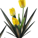 Metal Agave Plant with Flower Decoration,DIY Artificial Plants Garden Statues Indoor/Outdoor Decorations Yard Gardening Decor,Patio Art Ornament Lawn Gifts to The Garden