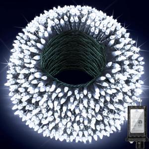470FT Christmas Lights Outdoor, 1500 LED Christmas Tree Decoration Lights with 12 Modes & Timer Memory, Dimmable Plug In Waterproof LED Xmas Light for Yard Trees Wedding Party Holiday Cool White