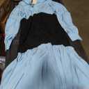Women's Casual Dress, Knit Bustier Docking Dress, Blue  2XL