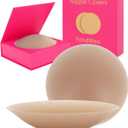 Nipple Covers for Women - Invisible Silicone Nipple Covers, Reusable Adhesive Pasties with Travel Case, Seamless Coverage