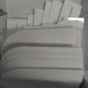 UNIQOOO White Arch Wedding Table Numbers with Stands 1-30, 5x7" Acrylic Signs and Holders, Perfect for Centerpiece, Reception, Decoration, Party, Anniversary, Event (Classic White (Black Font))