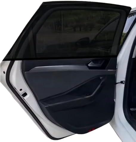 2Pack Car Window Shades Mesh Screen 27"x43", Universal Fit Most of Cars, Large SUV, Pickup, Sunshade for Car Camping UV Protection Breathable Mesh Baby Side Window Covers