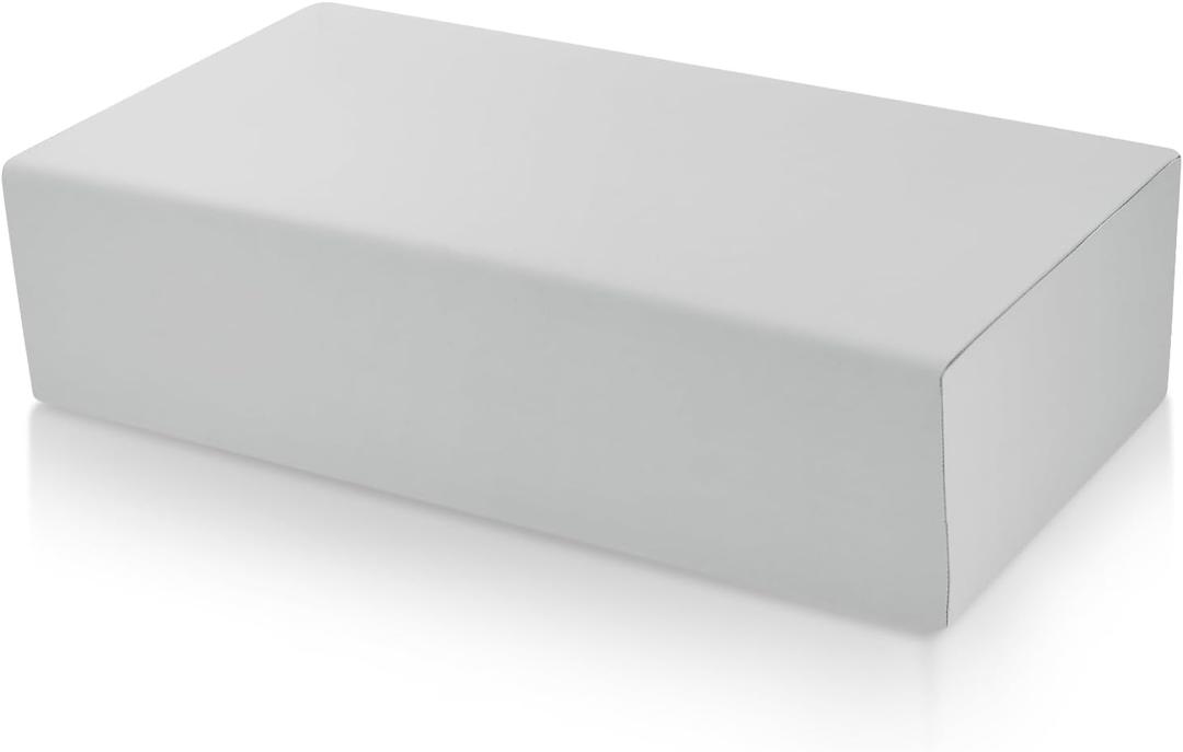 TOPPURE Cube Memory Foam Pillow for Side Sleepers (Xtra Thick Pillow, 24"x12"x6"), Square Pillows for Neck and Shoulder Pain Relief, Anti Snore Pillows with Washable Pillowcase,Gray