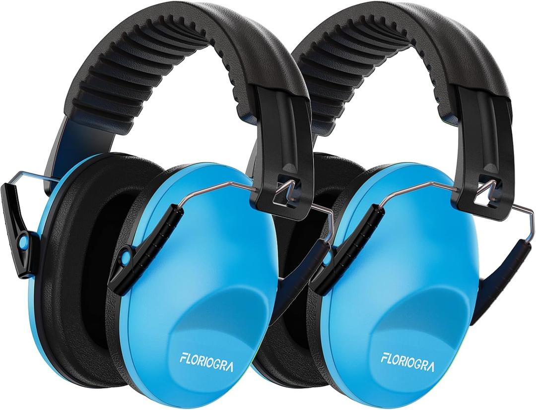 Floriogra 2 Pack Noise Canceling Headphones for Kids, Kids Ear Protection Earmuffs for Autism, Toddler, Children, Noise Cancelling Headphones Sound Proof Earmuffs for Concerts, Air Shows, Fireworks
