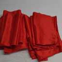 Aneco 12 Pack Satin Table Runner 12 x 108 Inch Red Long Wedding Satin Silk Table Runner for Wedding Banquet Graduations Birthday Party Decoration