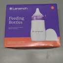 Lansinoh Anti-Colic Baby Bottles, BPA-Free Plastic, 8 Ounces, 3 Count, Medium Flow Nipples (Size M), Breastfeeding Bottle with NaturalWave Design