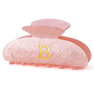 Fycert Hair Clips for Women | Monogram Hair Claw Hair Accessory | Personalized Gifts for Women Teen Girl Trendy Stuff | Gifts for Mom Bridesmaid Bride Wife Friend Sister Teacher Her - Pink, B