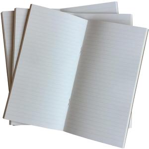 Travelers Notebook Inserts - Lined Refills for Standard Size Travelers Notebook, Set of 3, Total 192 Pages, 8.25 x 4.25 Inches