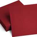 100 Linen-Feel Colored Paper Napkins - Decorative Cloth-Like BURGUNDY Luncheon Napkins - Soft And Absorbent. For Kitchen, Party, Wedding, Dinner Or Any Occasion. (Pack of 100), 13" x 13"