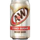 A&W Zero Sugar Root Beer Soda, 12 fl oz cans, 12 count (EXP 05/14/26)