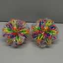 2Pcs Colorful Sphere Collapsible Expandable Breathing Expanding Balls Toy for Toddlers Kids 2 3 4 5 6 7 8 Year Old Boys Girls,Sensory Fidget Toys Stress Balls for Autism, Anxiety,Yoga -ADHD