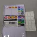 ARTISTRO Metallic Watercolor Paint Set - 12 Colors, Travel Set with Metallic Paints, Perfect for Kids and Adult Beginners