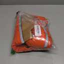 QBLEEV Warm Dog Coat Reflective Dog Jacket, Waterproof Dog Winter Coat Turtleneck Dog Clothes for Cold Weather, Thick Fleece Dog Snowsuit Christmas Dog Vest Pet Apparel for Small Medium Large Dogs M (Orange)