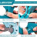 Libraton PVC Pipe Cutter, Up to 2-1/2", Ratchet Pipe Cutter Heavy-Duty, Pex Cutting Tool for Cutting PEX, PVC, PPR Plastic Hoses and Plumbing Pipe