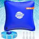 Extra-Strong 8x8ft Pool Pillow for Winter - 0.4mm Thick PVC Pool Closing Pillow, Sturdy Ropes & Boston Dual Valve, Reliable Above Ground Pool Closing Aid (Blue)