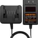 Shentec 18V/1.5A Lithium Charger Compatible with Milwaukee M18 2198323 48-11-1840 48-11-1828 M18XC B41B 48-11-1815N B41A Slide-in Style Battery (Not for Ni-MH/Ni-Cd Battery)