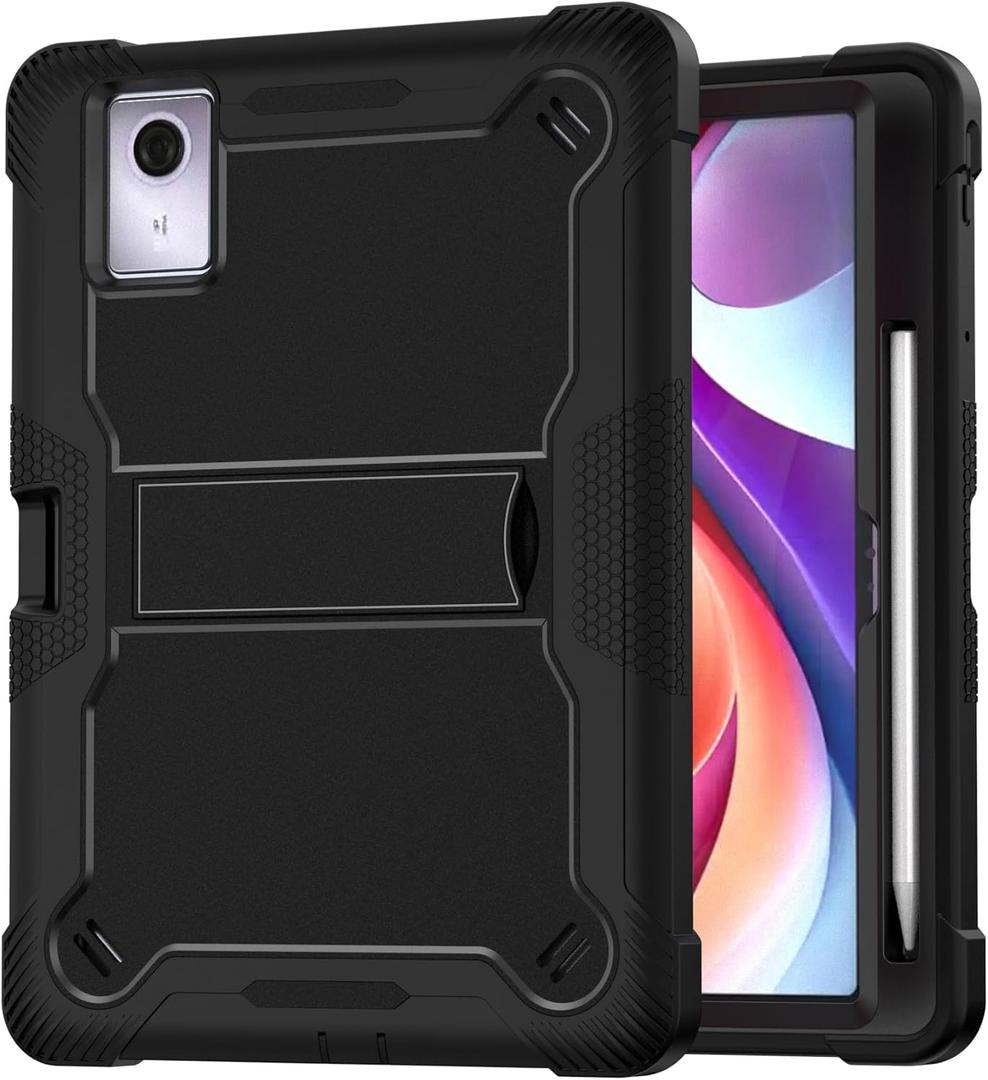 Case Compatible with Lenovo idea Tab 11 2025/Tab K11 Gen 2 Tablet, 11 inch with Stand Anti-Shock Dual Layer Case for Lenovo idea Tab 11-Black