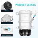 New Air Condition AC Compressor with Clutch for 2006-2014 Chevrolet Express 1500 2500 3500, for 2010-2013 Suburban 1500 2500 Cadillac Escalade & GMC Yukon XL/Savana, 2000-2009 Tahoe 4.8L 5.3L 6L 6.2L