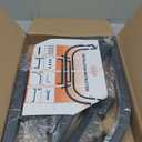 34in Firewood Rack Outdoor Indoor - Heavy Duty Firewood Holder Storage with 400lbs Load Capacity Durable Log Holder Keep Firewood Organized Space Saving