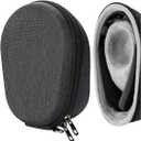 Geekria Shield Headphone Case Compatible with Muse 2, Muse, The Brain Sensing Headband Case, Replacement Hard Shell Travel Carrying Bag with Cable Storage (Dark Grey)